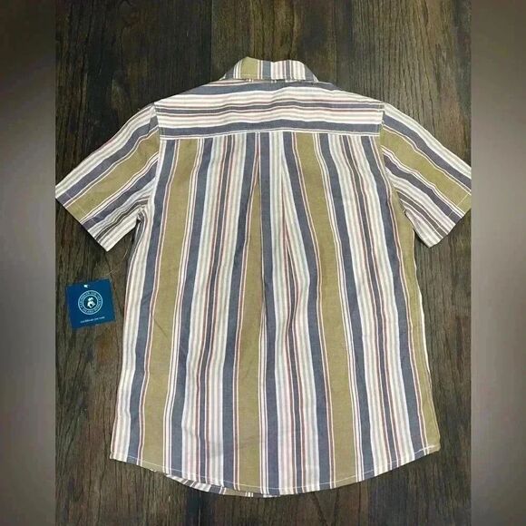 NWT Kids Caribbean Joe Collared Button Down Shirt‎ Size M, summer, vacation D34 - Picture 3 of 6